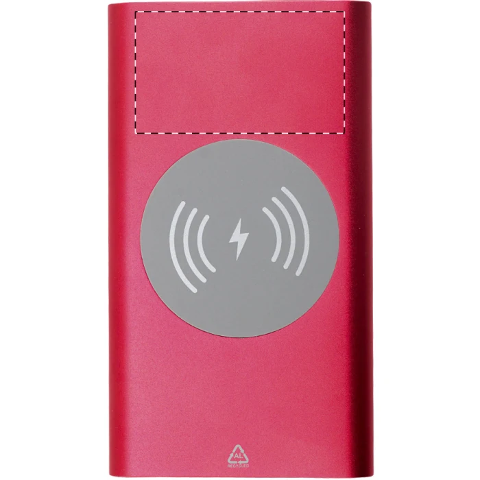 Schemat znakowania dla Nadruk UV - UVD na gadżecie: Power bank aluminiowy 15 W z ładowaniem bezprzewodowym