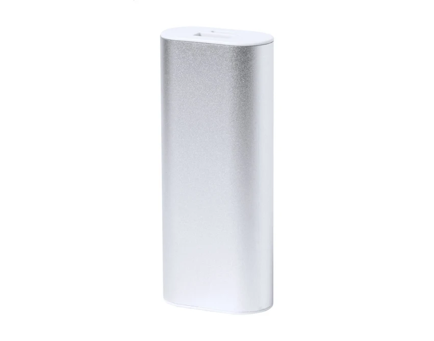 Power bank z grawerem 2200 mAh aluminiowy srebrny
