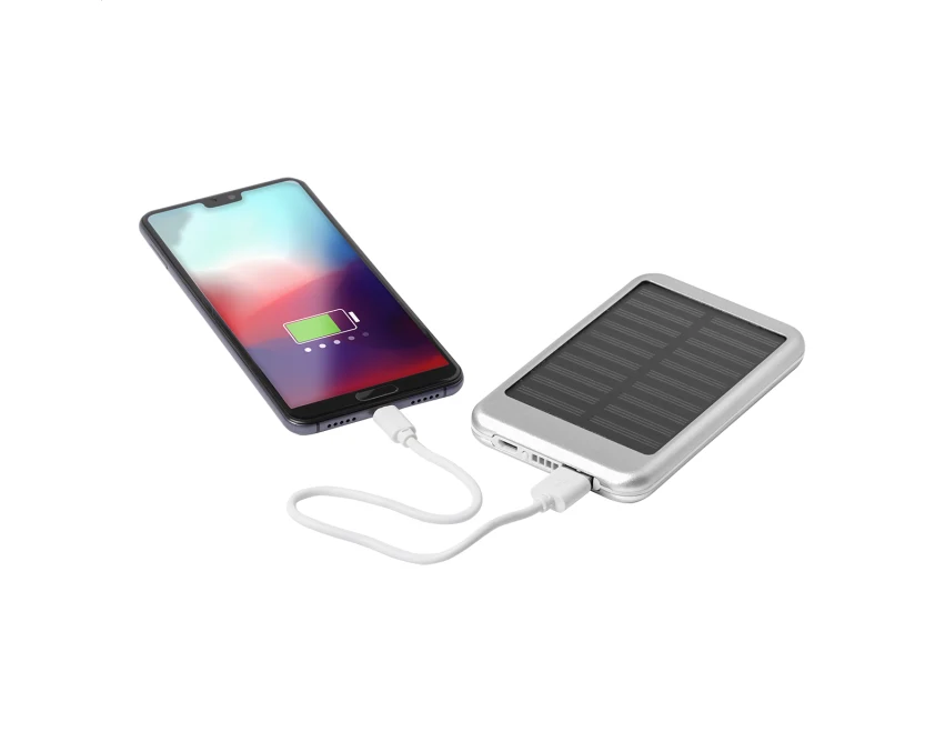 Powerbank na energię słoneczną 4000 mAh aluminium
