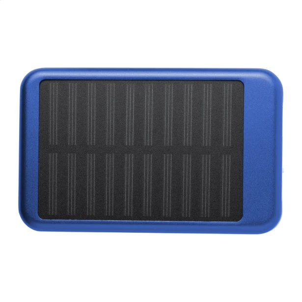 Powerbank solarny 4000 mAh, format kieszonkowy