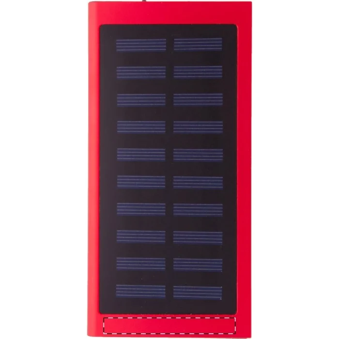 Schemat znakowania dla Grawerowanie laserowe (personalizacja) - NE3 na gadżecie: Powerbank solarny aluminiowy 4000 mAh czerwony