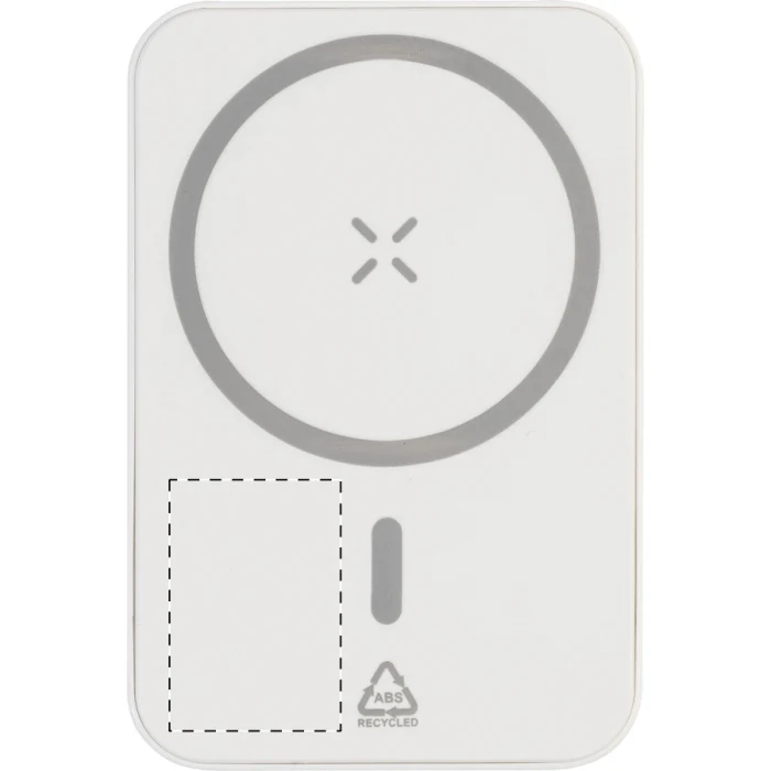 Schemat znakowania dla Grawerowanie laserowe - E3 na gadżecie: Powerbank MagSafe 15W 5000 mAh z recyklingu