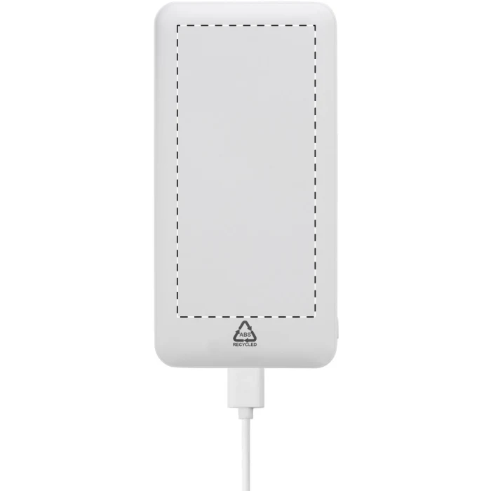 Schemat znakowania dla Nadruk UV - UVD na gadżecie: Mocny powerbank RABS 20000 mAh biały ABS