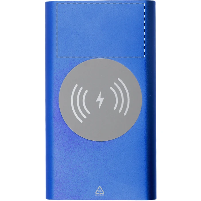 Schemat znakowania dla Grawerowanie laserowe (personalizacja) - NE3 na gadżecie: Powerbank bezprzewodowy 15W aluminiowy z recyklingu