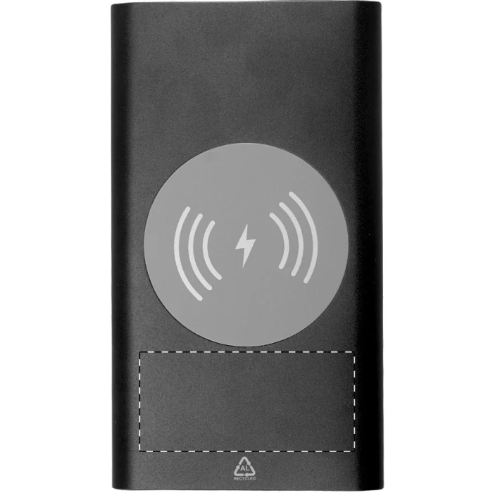 Schemat znakowania dla Grawerowanie laserowe (personalizacja) - NE3 na gadżecie: Powerbank z ładowaniem bezprzewodowym z recyklingu