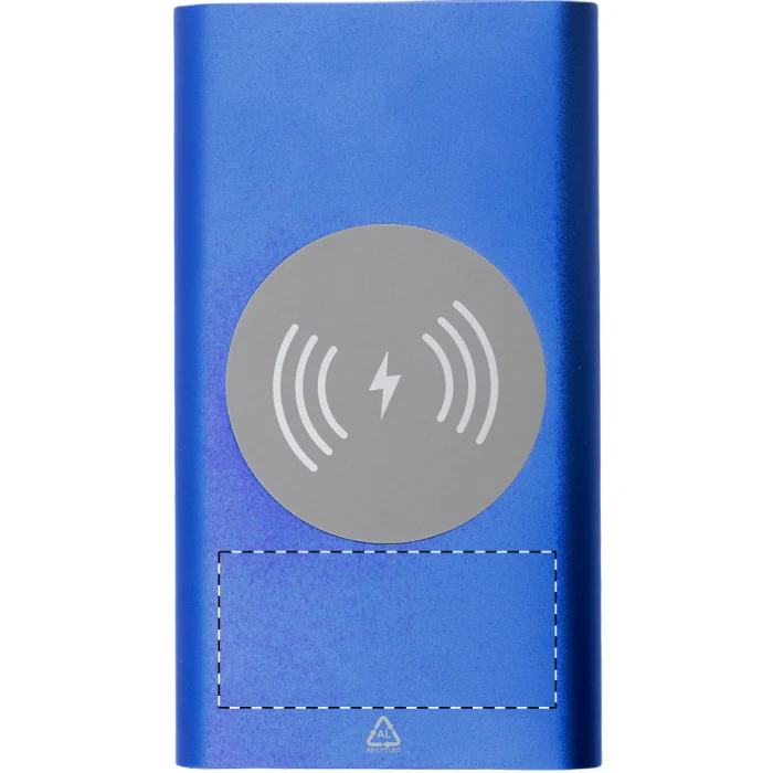 Schemat znakowania dla Tampondruk - P3 na gadżecie: Powerbank bezprzewodowy 15W aluminiowy z recyklingu