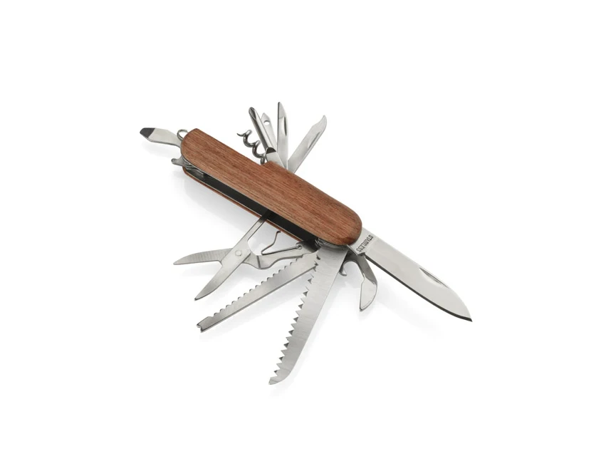 SPLINTER scyzoryk wielofunkcyjny drewniany z grawerem