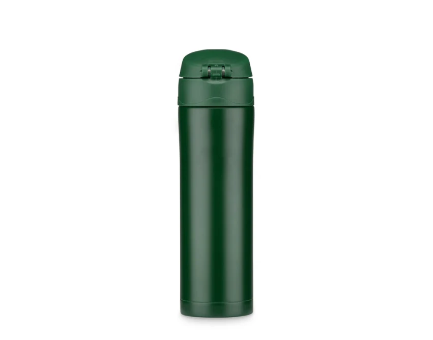 Kubek termiczny LOCK MAT 440 ml z logo, flip-top