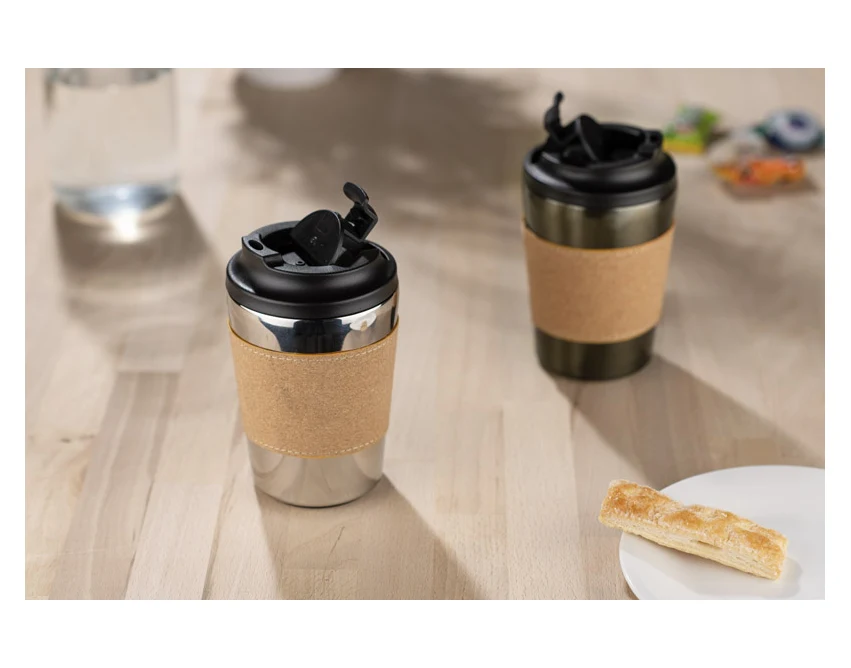 Kubek termiczny CAFFEZ nierdzewna 350ml z nadrukiem