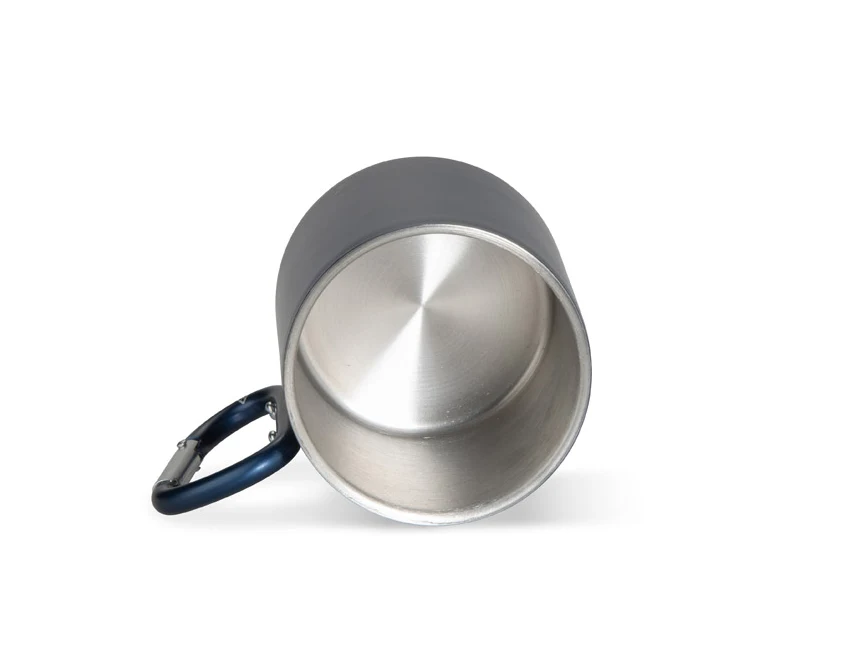 Kubek metalowy z logo VIVO 250 ml granatowy
