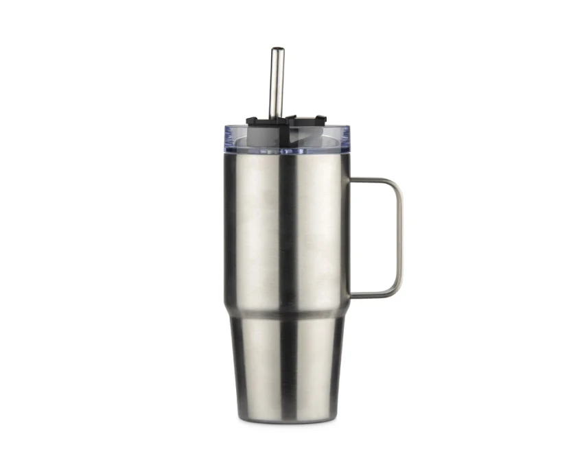 TORIN kubek termiczny ze słomką 450 ml nierdzewna stal