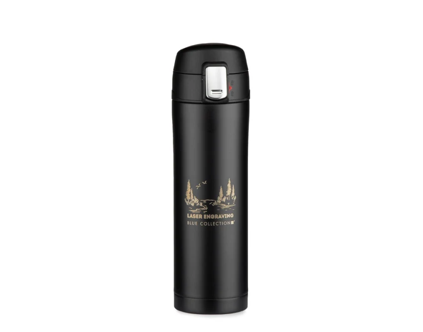 LOCK MAT kubek termyczny 440 ml czarny z grawerem