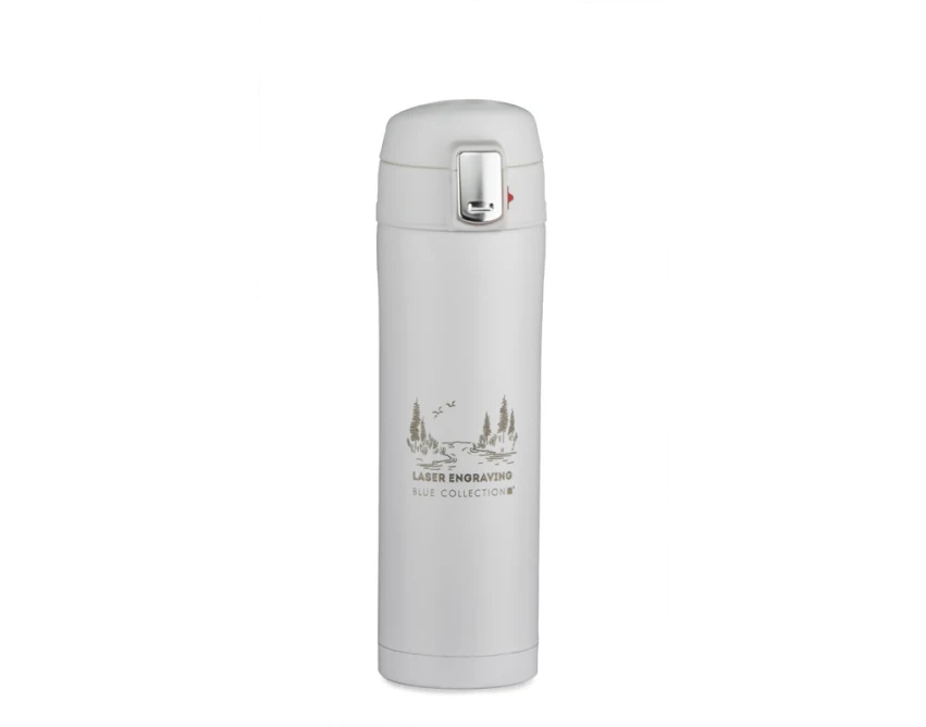 LOCK MAT kubek termiczny 440 ml biały z logo firmy
