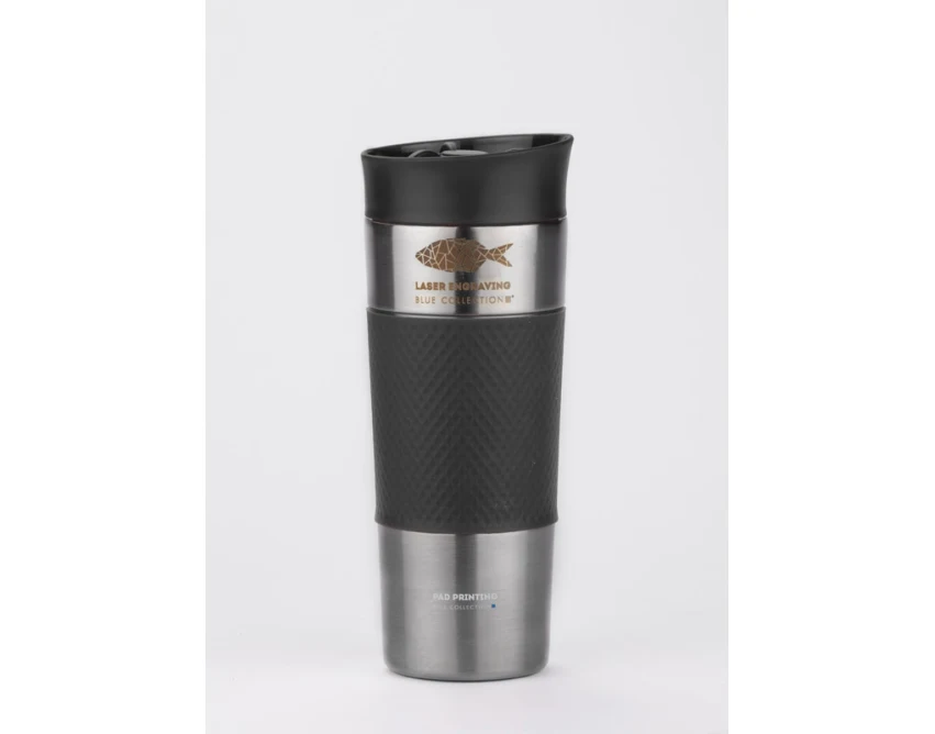 RONDE kubek termiczny z grawerem własnym 420 ml czarny
