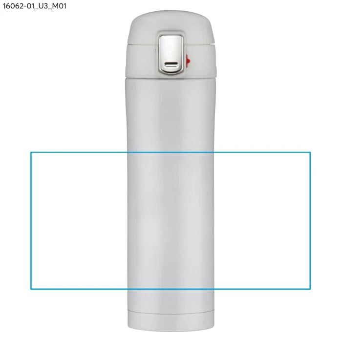 Schemat znakowania dla Nadruk UV - U3 na gadżecie: LOCK MAT kubek termiczny 440 ml biały z logo firmy