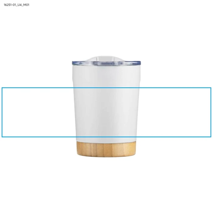 Schemat znakowania dla Nadruk UV - U4 na gadżecie: MOKU bambusowy kubek termiczny 300 ml, slide lid