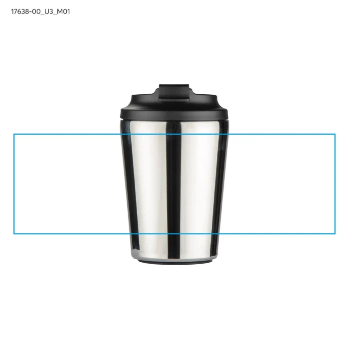 Schemat znakowania dla Nadruk UV - U3 na gadżecie: Kubek termiczny CAFFEZ nierdzewna 350ml z nadrukiem