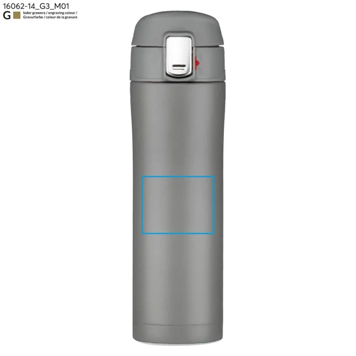 Schemat znakowania dla Grawerowanie laserowe - G3 na gadżecie: LOCK MAT kubek termiczny z logo 440 ml metalowy