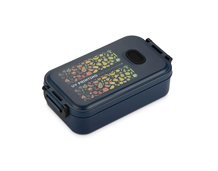 Lunchbox TAPAS z logo 850 ml, granatowy matowy