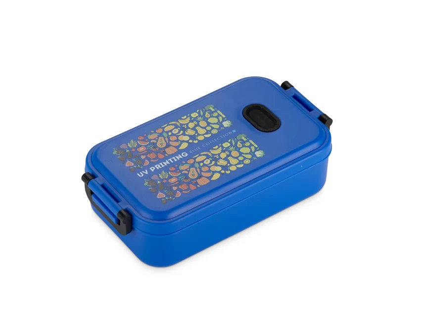 Lunchbox TAPAS z logo 850 ml – niebieski, szczelny