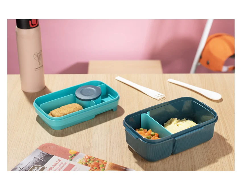 Lunchbox BILO z logo 1600 ml – turkusowy