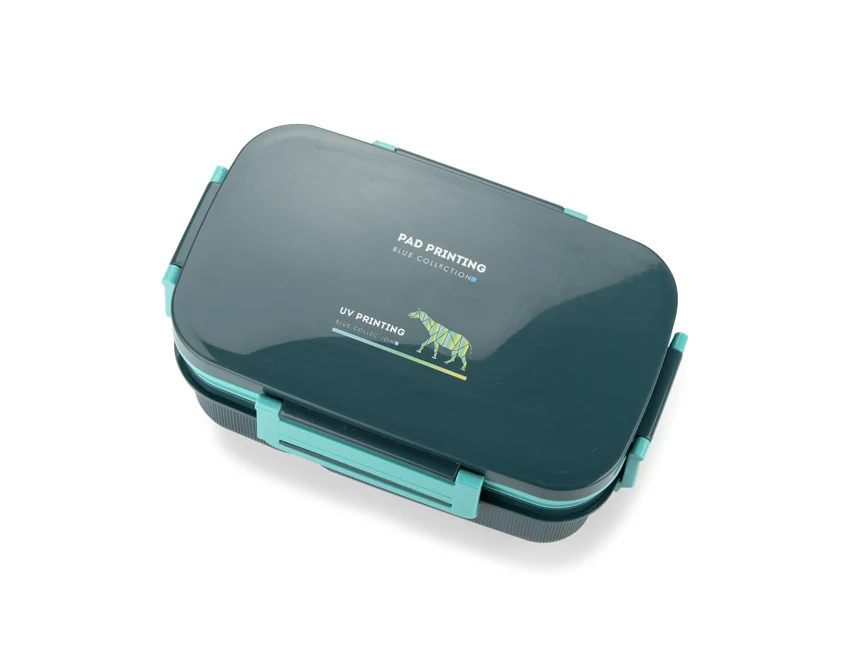 Lunchbox BILO z logo 1600 ml – turkusowy