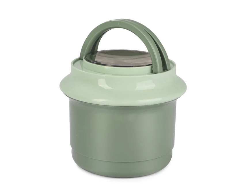 Lunchbox DOMMY z logo 1150 ml + 350 ml seledynowy