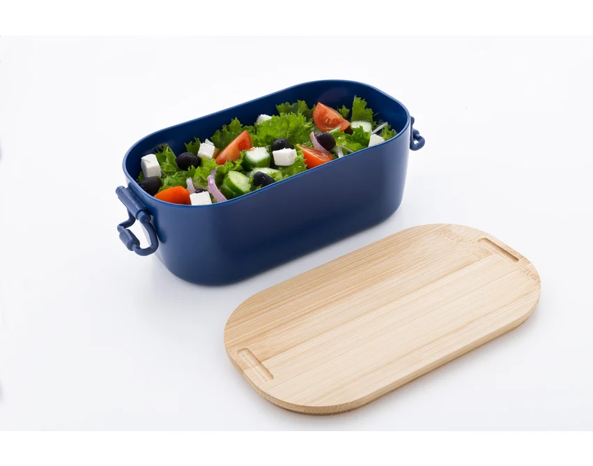 Fuboo lunchbox z nadrukiem 1000 ml ciemnoniebieski