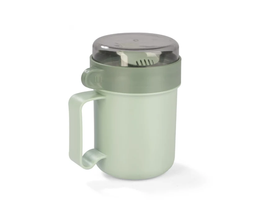 NODSY lunchbox z logo na zupę 500 ml seledynowy