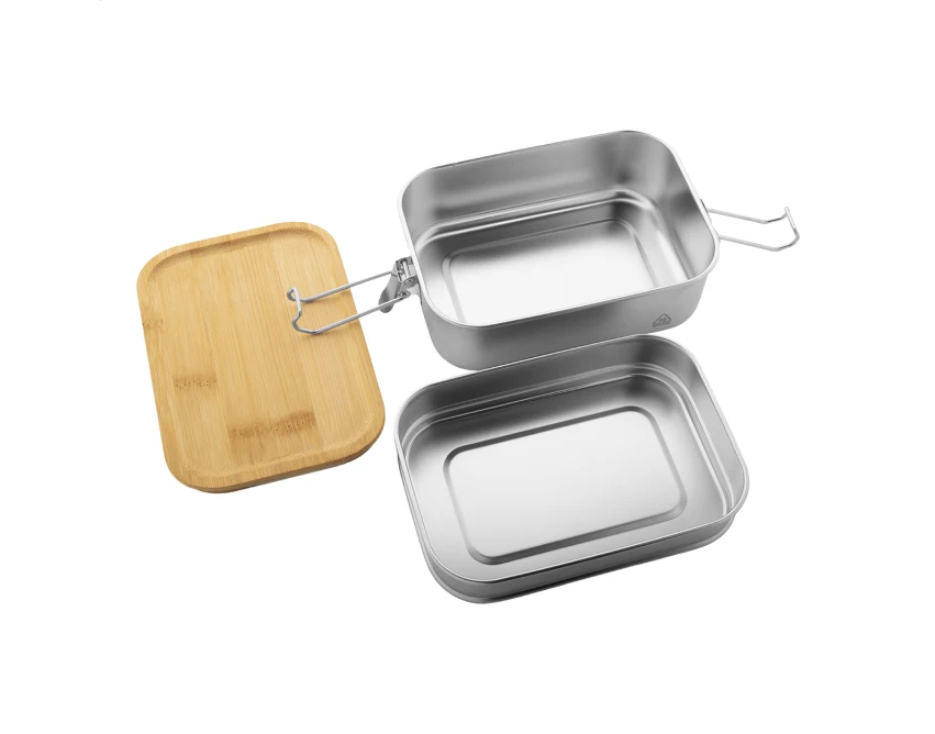 Kotetsu lunchbox z logo 940 ml ze stali, srebrny