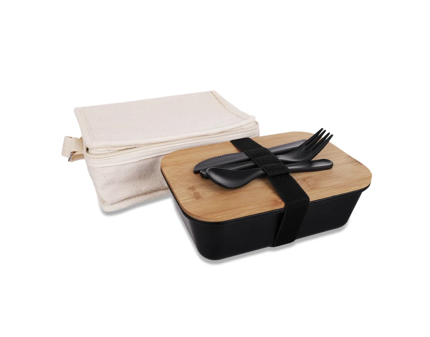 Take Away lunchbox z nadrukiem 1000 ml beżowy