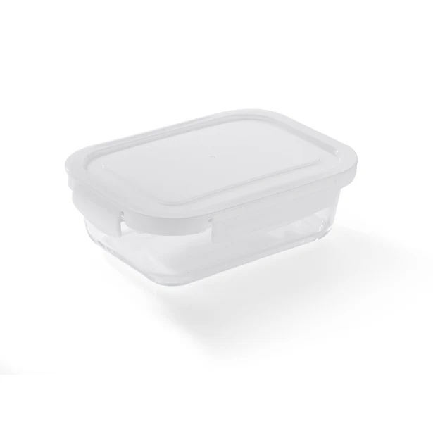 Lunchbox LASO z logo 500 ml z białą pokrywką