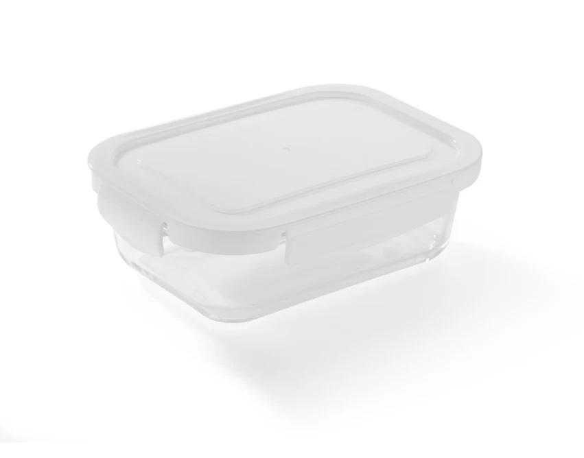 Lunchbox LASO z logo 500 ml z białą pokrywką