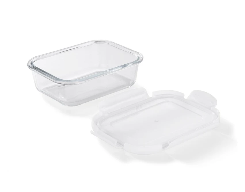 Lunchbox LASO z logo 500 ml z białą pokrywką