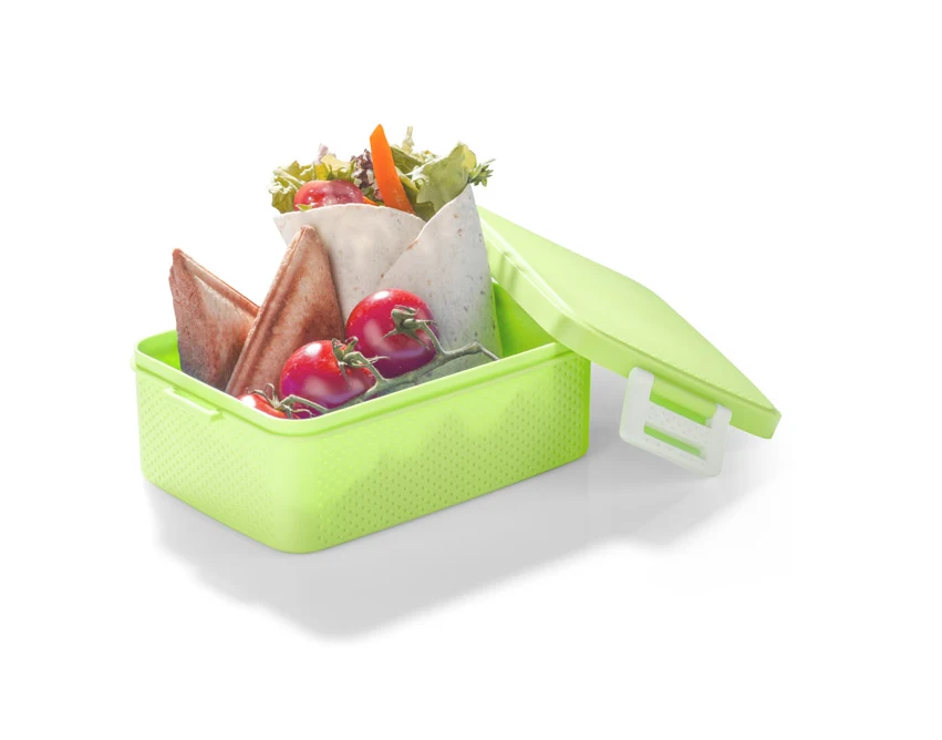 Lunchbox PANINI z logo 900 ml jasnozielony