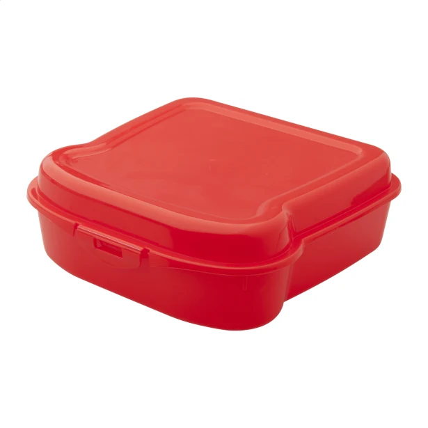 Sondix czerwony lunchbox z logo 450 ml z plastiku