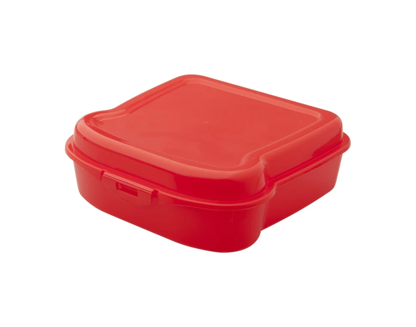 Sondix czerwony lunchbox z logo 450 ml z plastiku