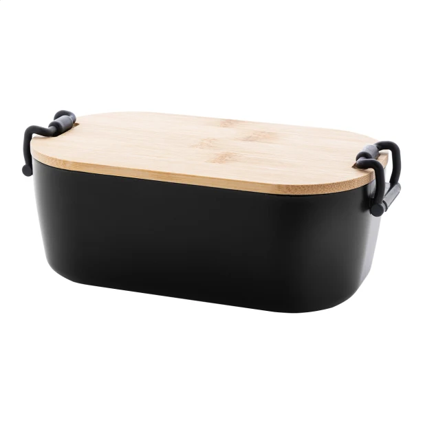 Fuboo lunchbox z logo 1000 ml z czarnym korpusem