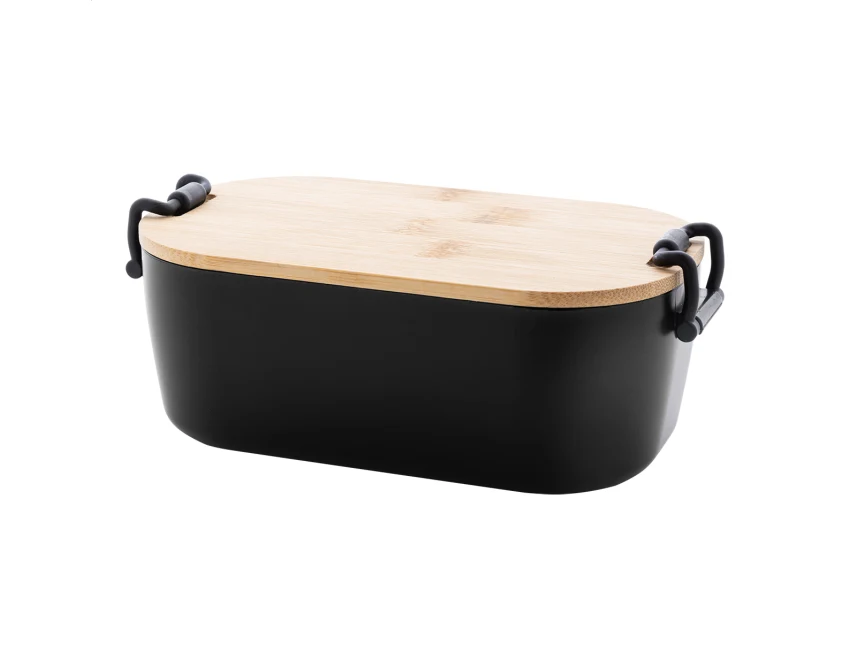 Fuboo lunchbox z logo 1000 ml z czarnym korpusem