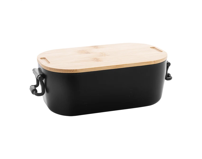 Fuboo lunchbox z logo 1000 ml z czarnym korpusem
