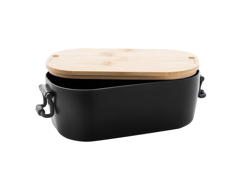 Fuboo lunchbox z logo 1000 ml z czarnym korpusem