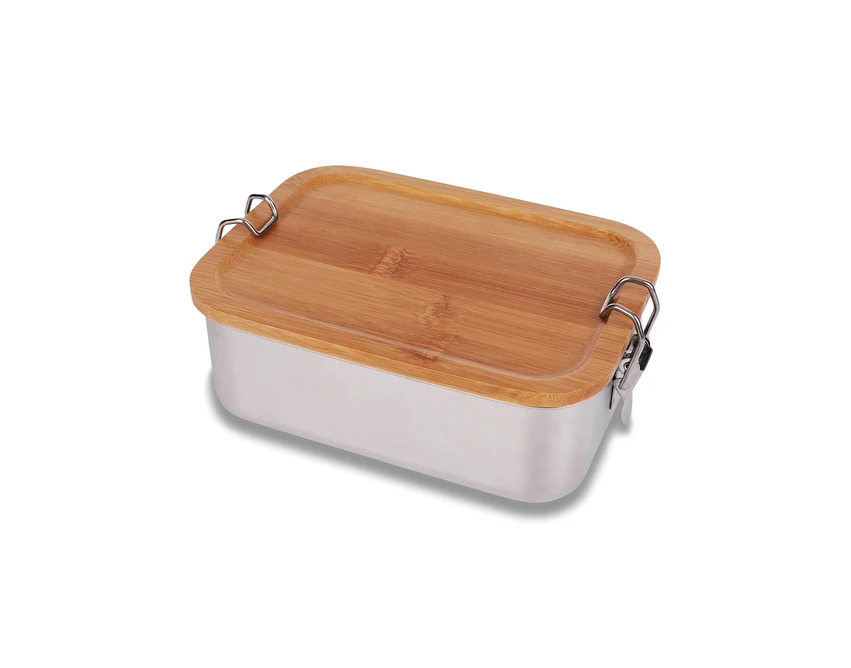 Lunchbox Somerton z nadrukiem 800 ml, srebrny