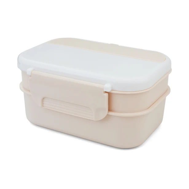 Healthyway pojemnik 1200 ml z przegródkami, beżowy