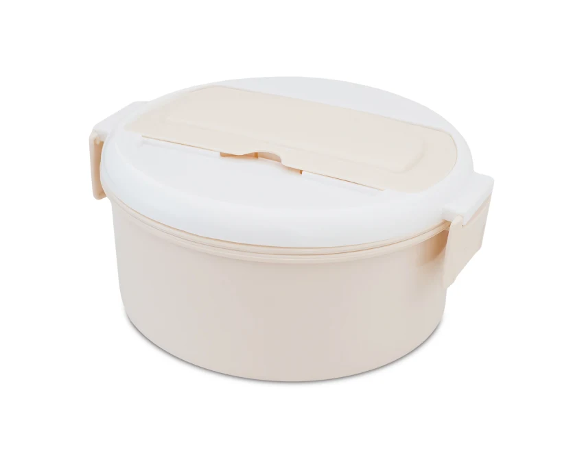 Tastyway lunchbox z logo, 1000 ml – beżowy