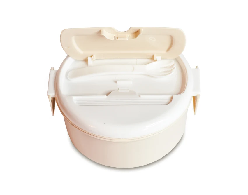 Tastyway lunchbox z logo, 1000 ml – beżowy