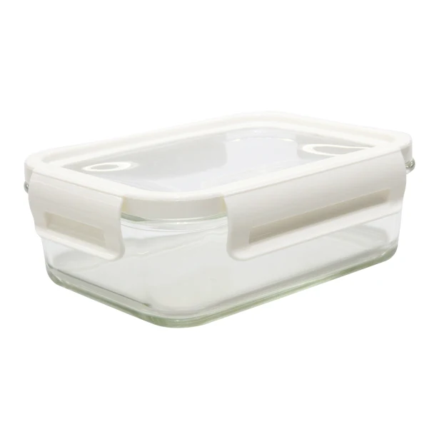 Delect lunchbox z nadrukiem 900 ml biało-transparentny