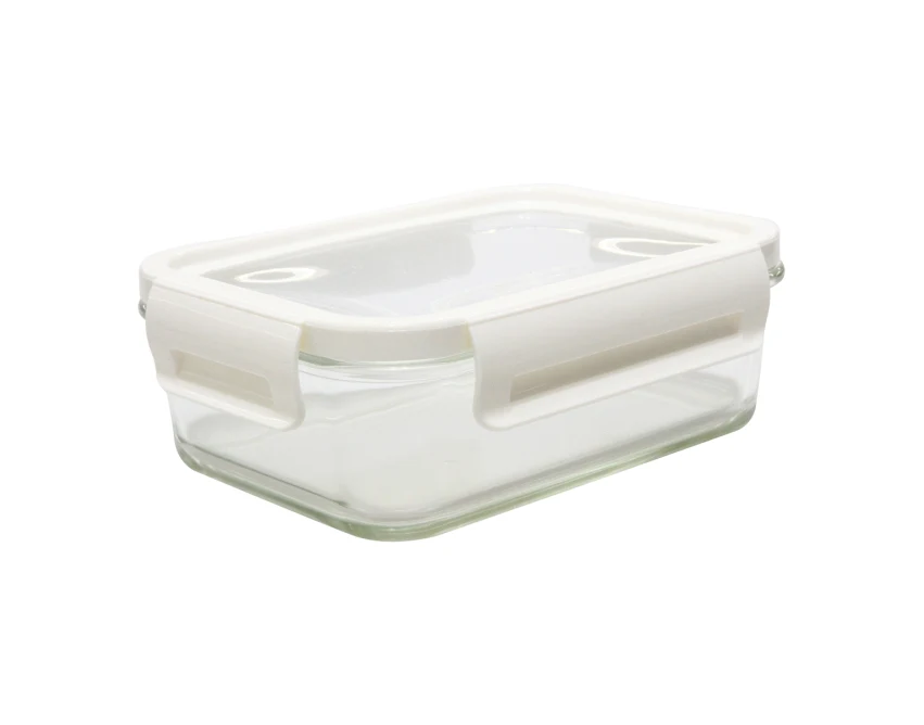 Delect lunchbox z nadrukiem 900 ml biało-transparentny