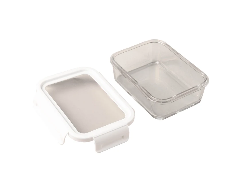 Delect lunchbox z nadrukiem 900 ml biało-transparentny
