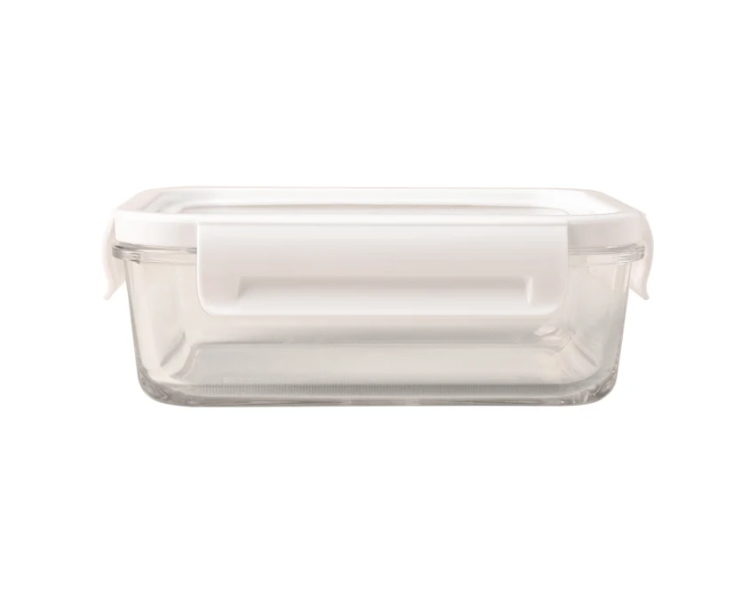 Delect lunchbox z nadrukiem 900 ml biało-transparentny