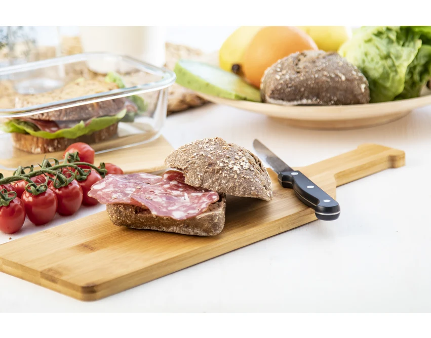 Naturalna deska bambusowa do krojenia – butelka wina